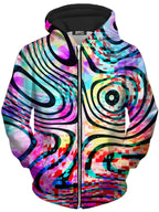 Psytrance Unisex Zip-Up Hoodie Art Designs Works Epic Hoodie