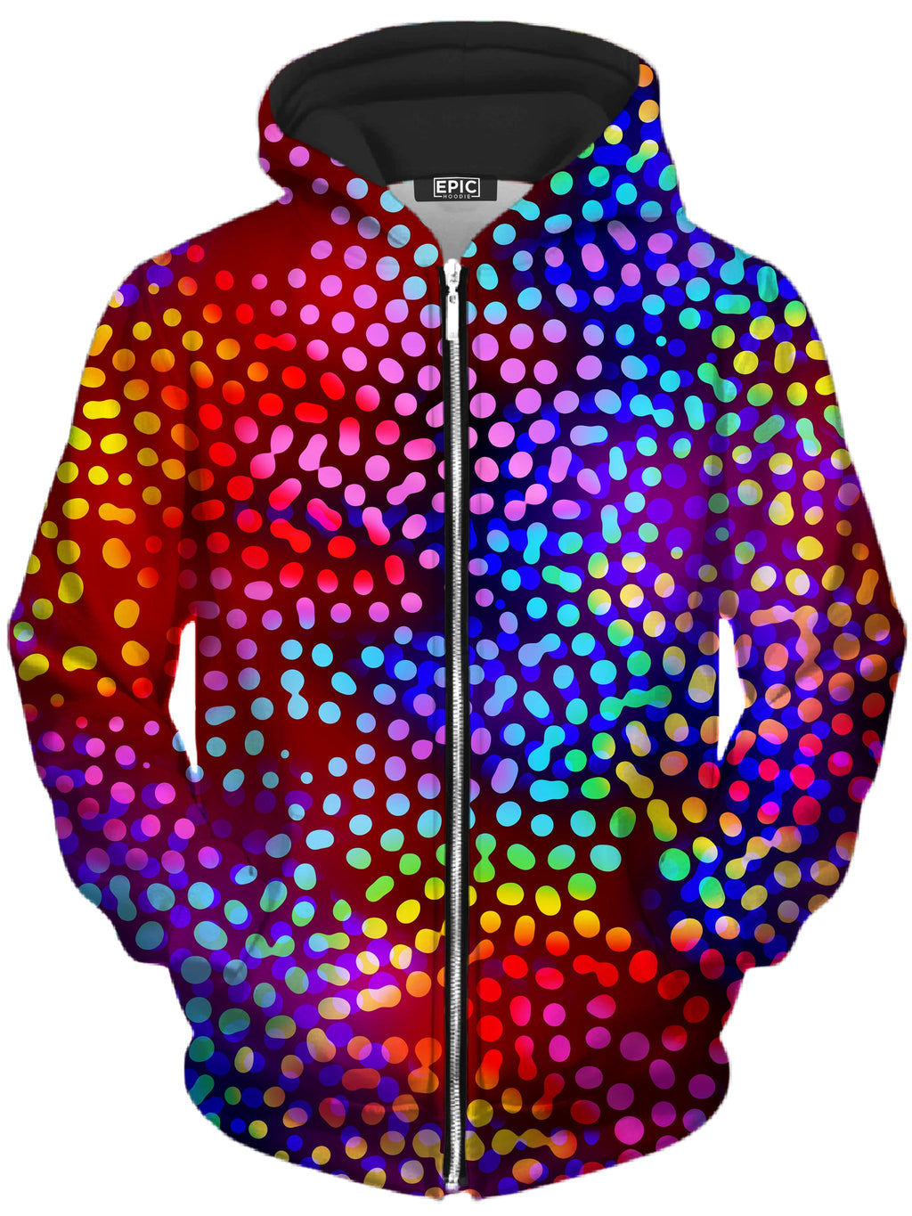 Solar Dots Unisex Zip-Up Hoodie Art Designs Works Epic Hoodie
