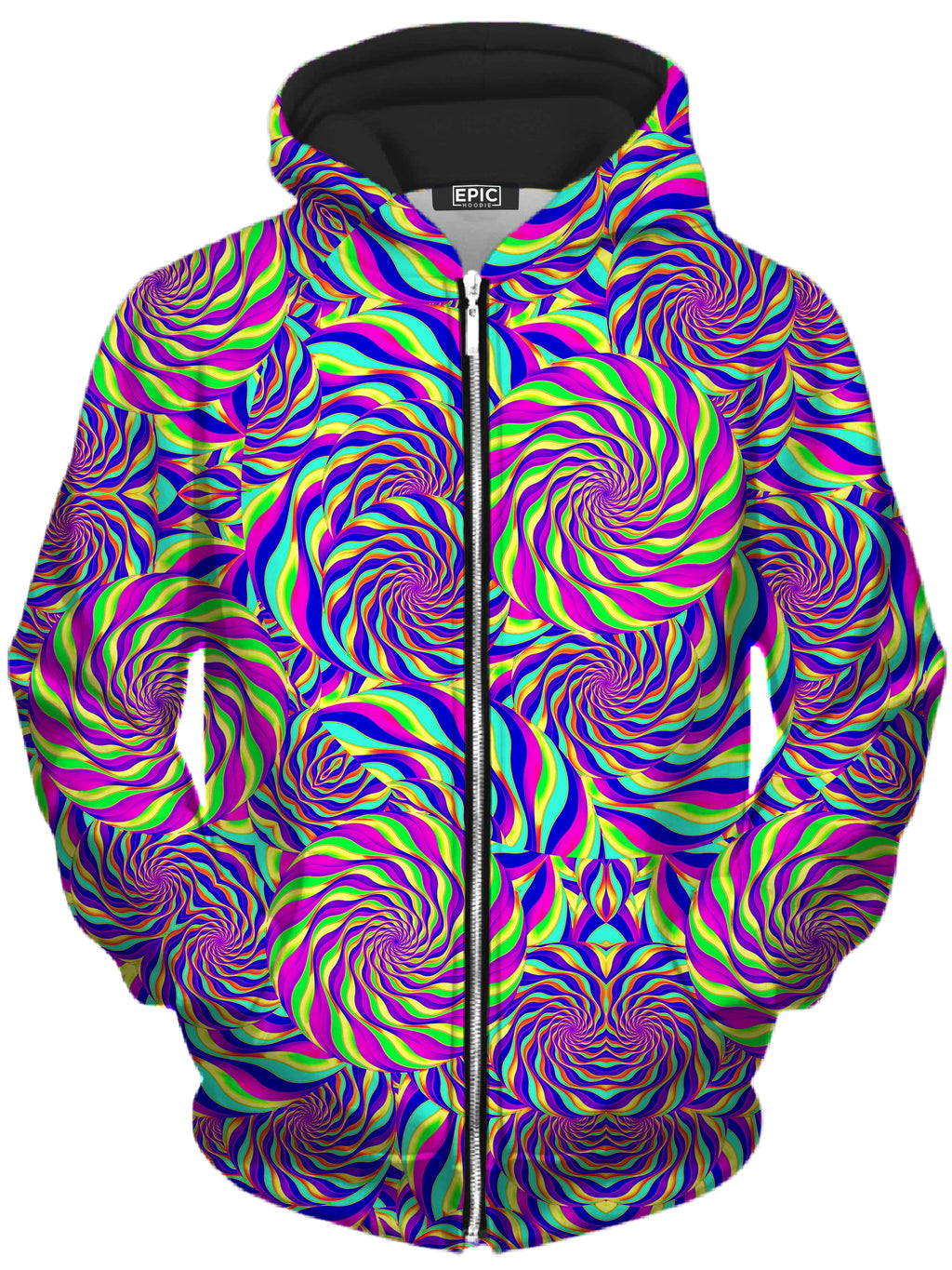 Spinzone Unisex Zip-Up Hoodie Art Designs Works Epic Hoodie