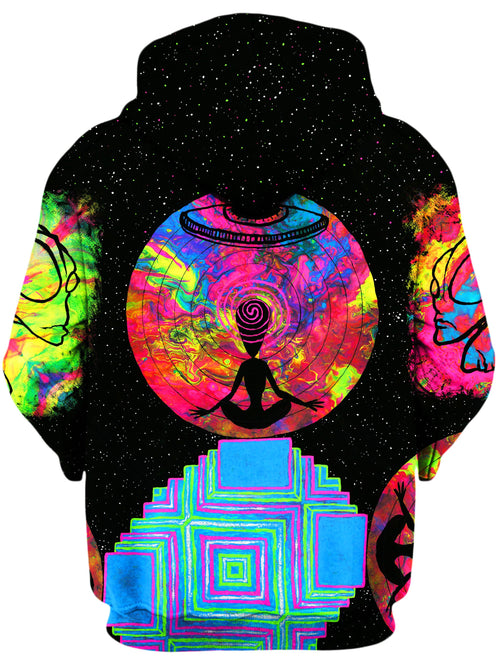 Alien Meditate Unisex Zip-Up Hoodie Set 4 Lyfe Epic Hoodie