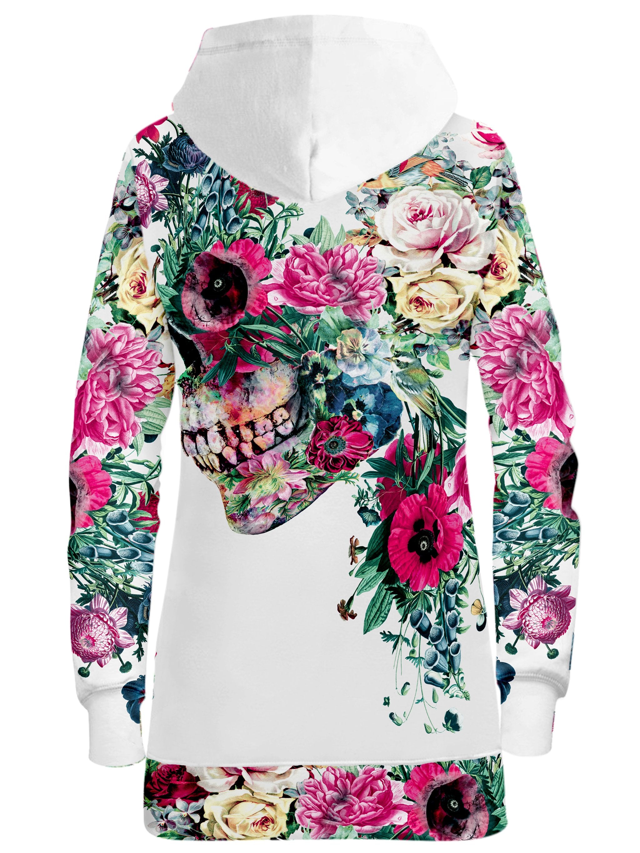 Floral Dorian Hoodie Dress, Riza Peker, T6 - Epic Hoodie