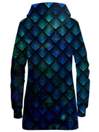 Galactic Dragon Scale Teal Hoodie Dress Noctum X Truth Epic Hoodie