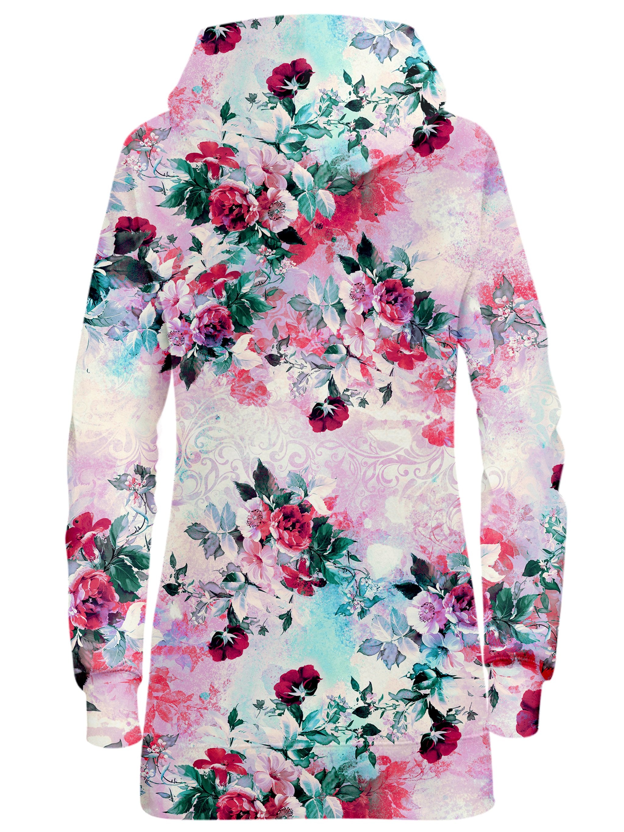 Pink Floral Hoodie Dress, Riza Peker, T6 - Epic Hoodie