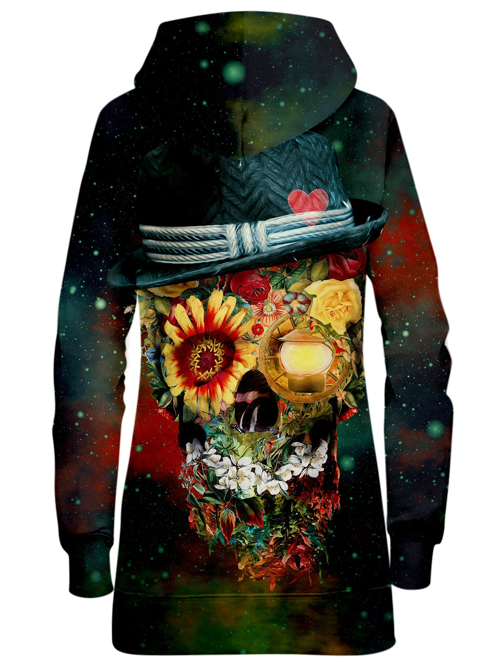 Skull Lover Hoodie Dress, Riza Peker, T6 - Epic Hoodie