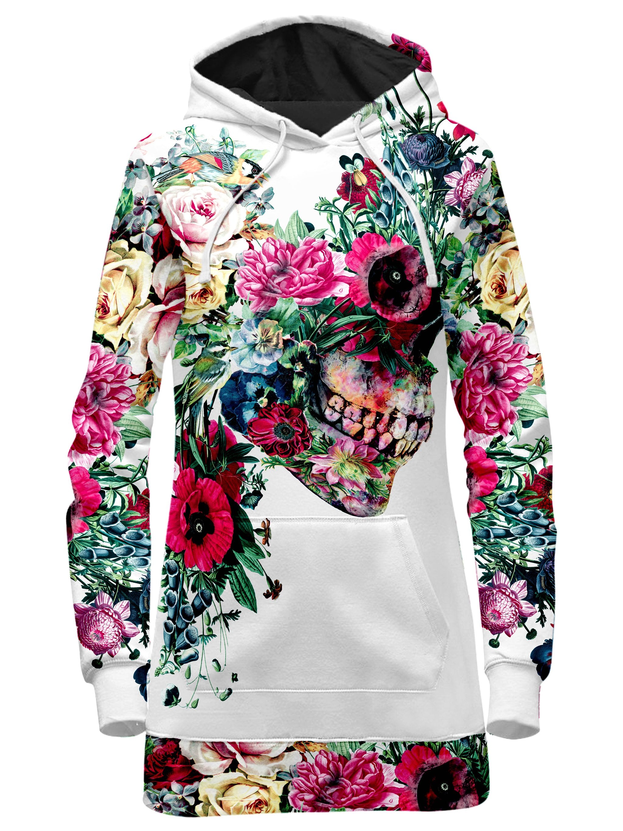 Floral Dorian Hoodie Dress, Riza Peker, T6 - Epic Hoodie
