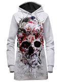 Floral Skull Hoodie Dress, Riza Peker, T6 - Epic Hoodie