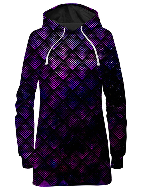 Galactic Dragon Scale Purple Hoodie Dress Noctum X Truth Epic Hoodie