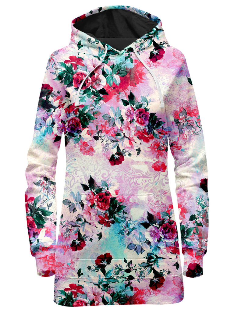 Pink Floral Hoodie Dress Pink Floral Hoodie Dress