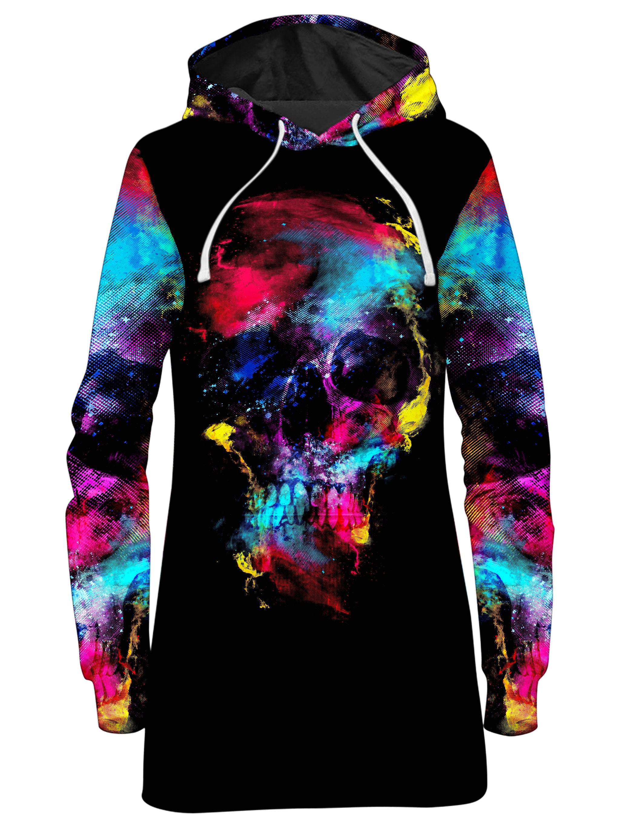 Skull 49 Hoodie Dress, Riza Peker, T6 - Epic Hoodie
