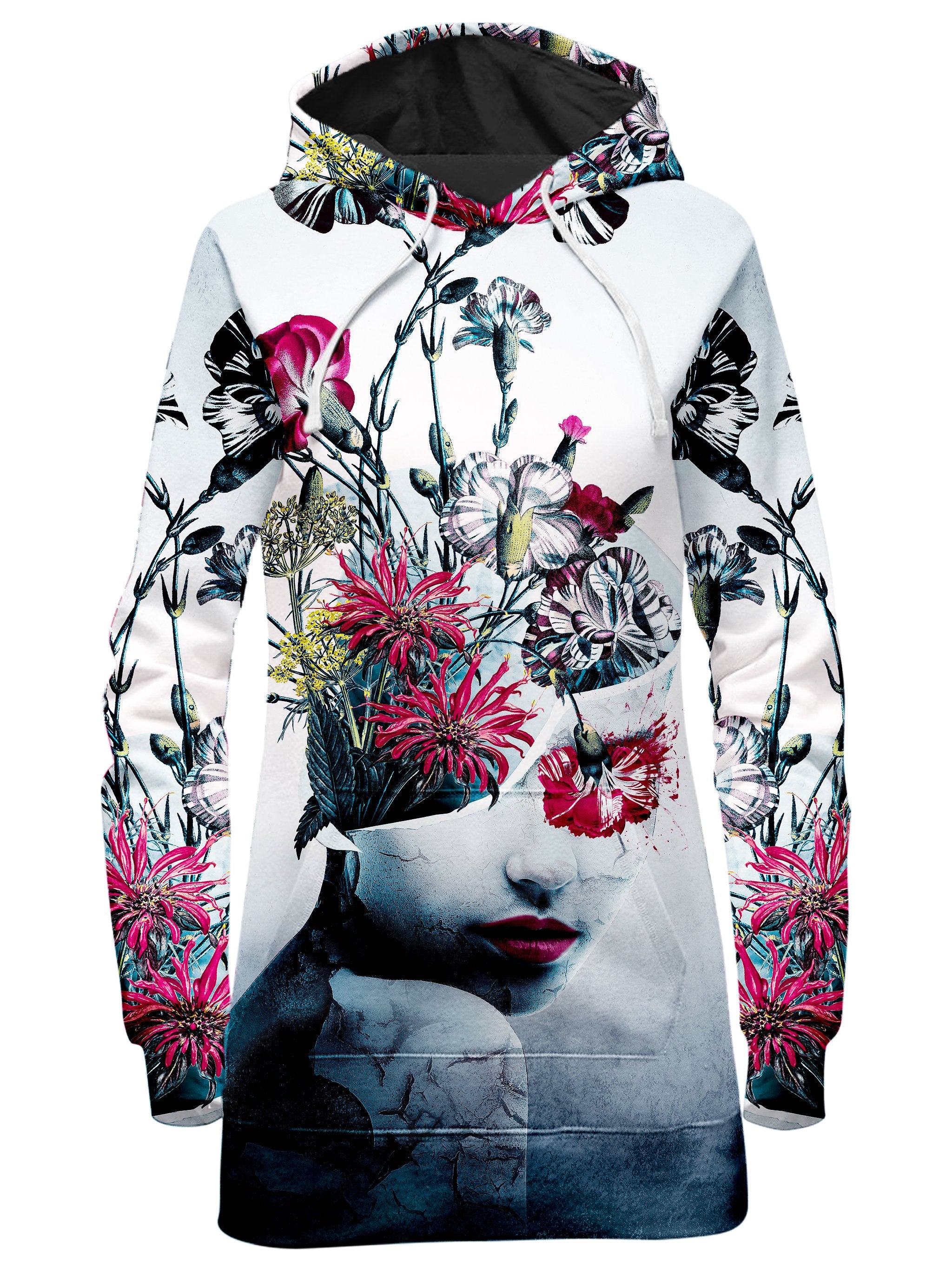 Spirit of Flowers Hoodie Dress, Riza Peker, T6 - Epic Hoodie