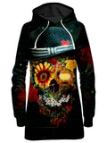Skull Lover Hoodie Dress, Riza Peker, T6 - Epic Hoodie