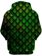 Galactic Dragon Scale Green Unisex Hoodie Noctum X Truth Epic Hoodie
