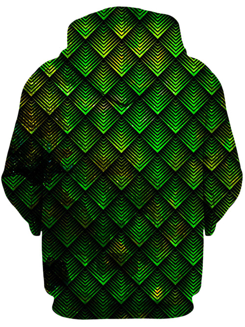 Galactic Dragon Scale Green Unisex Zip-Up Hoodie Noctum X Truth Epic Hoodie