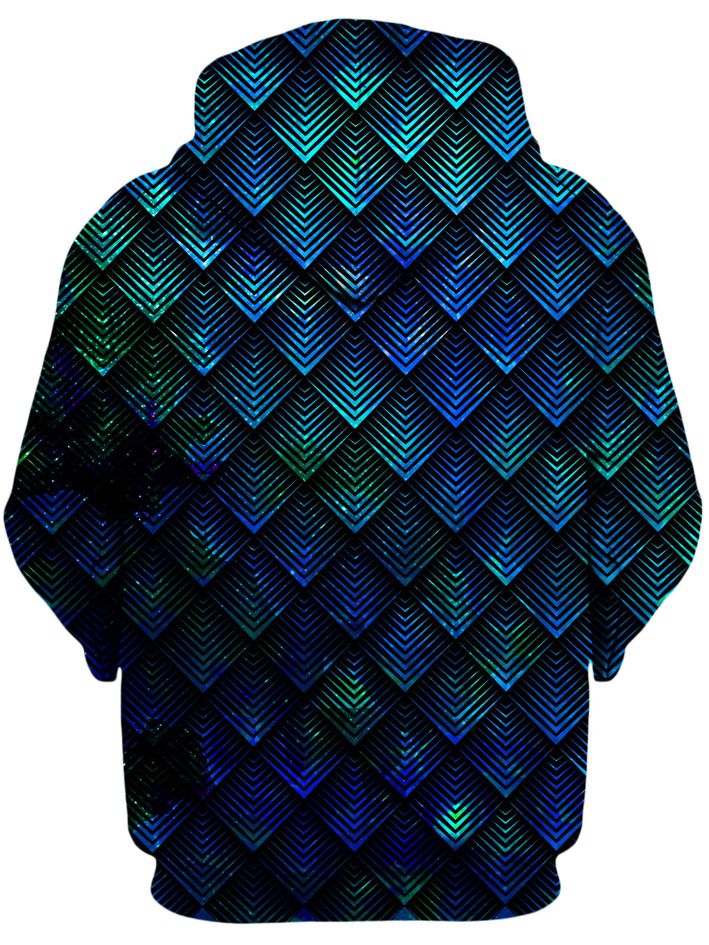 Galactic Dragon Scale Teal Unisex Zip-Up Hoodie Noctum X Truth Epic Hoodie