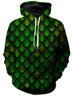 Galactic Dragon Scale Green Unisex Hoodie Noctum X Truth Epic Hoodie