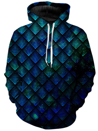 Noctum X Truth - Galactic Dragon Scale Teal Unisex Hoodie