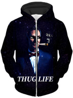 Bill Hye Thug Life Unisex Zip-Up Hoodie Noctum X Truth Epic Hoodie