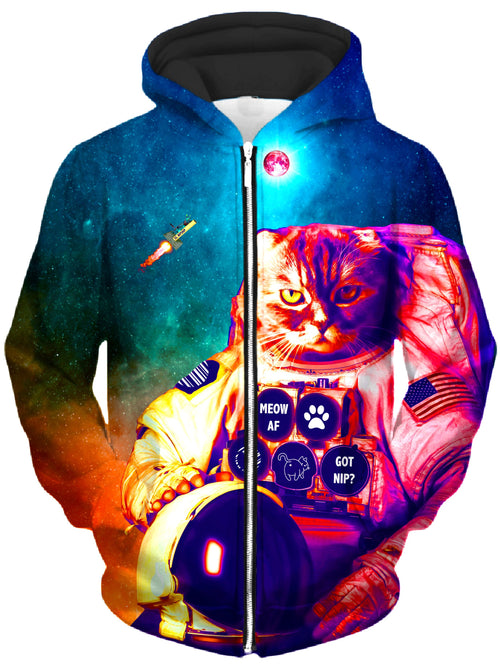 Catstronaut Unisex Zip-Up Hoodie Noctum X Truth Epic Hoodie