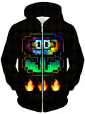 Flower Power Unisex Zip-Up Hoodie, Noctum X Truth, T6 - Epic Hoodie