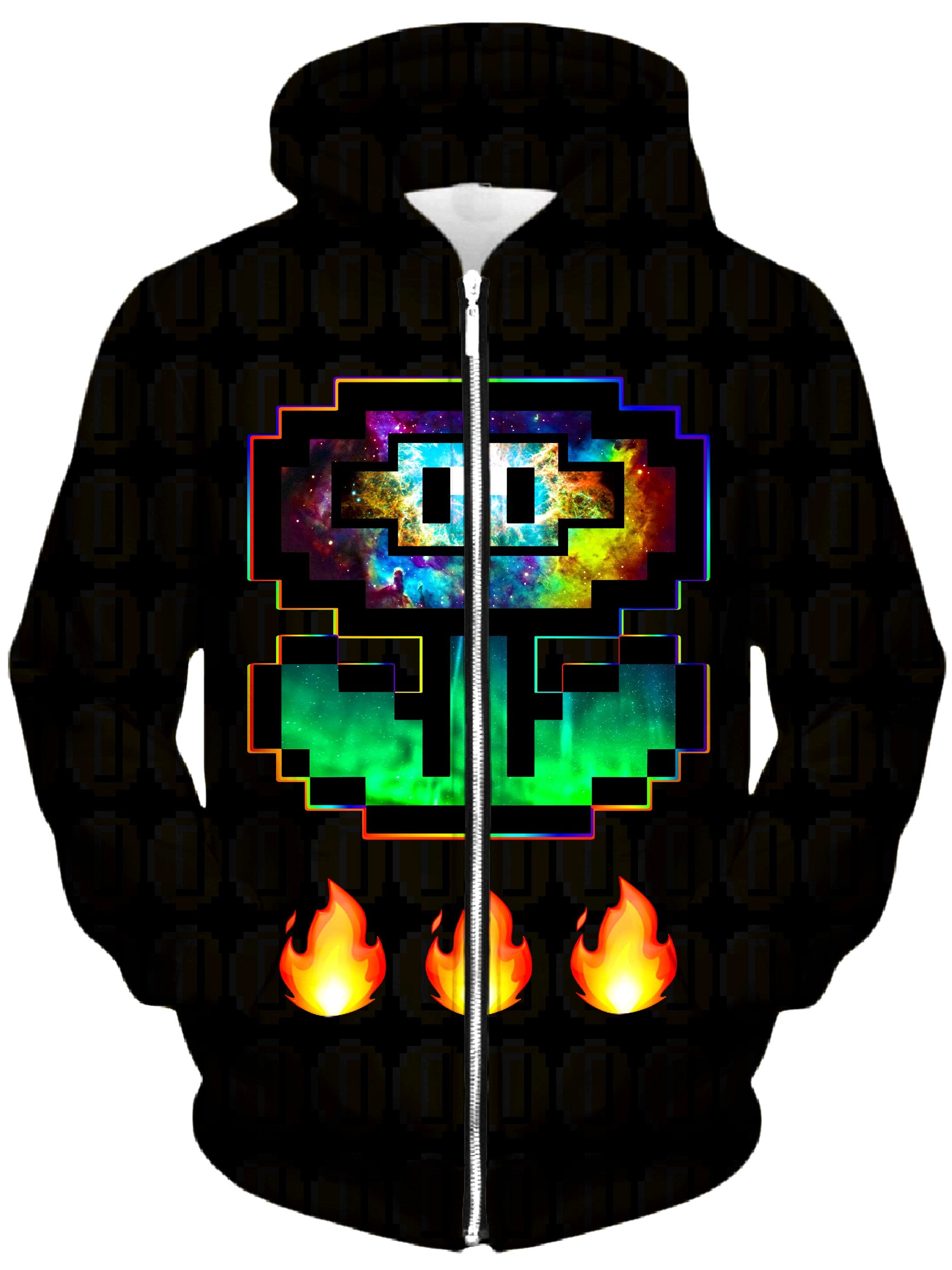 Flower Power Unisex Zip-Up Hoodie, Noctum X Truth, T6 - Epic Hoodie