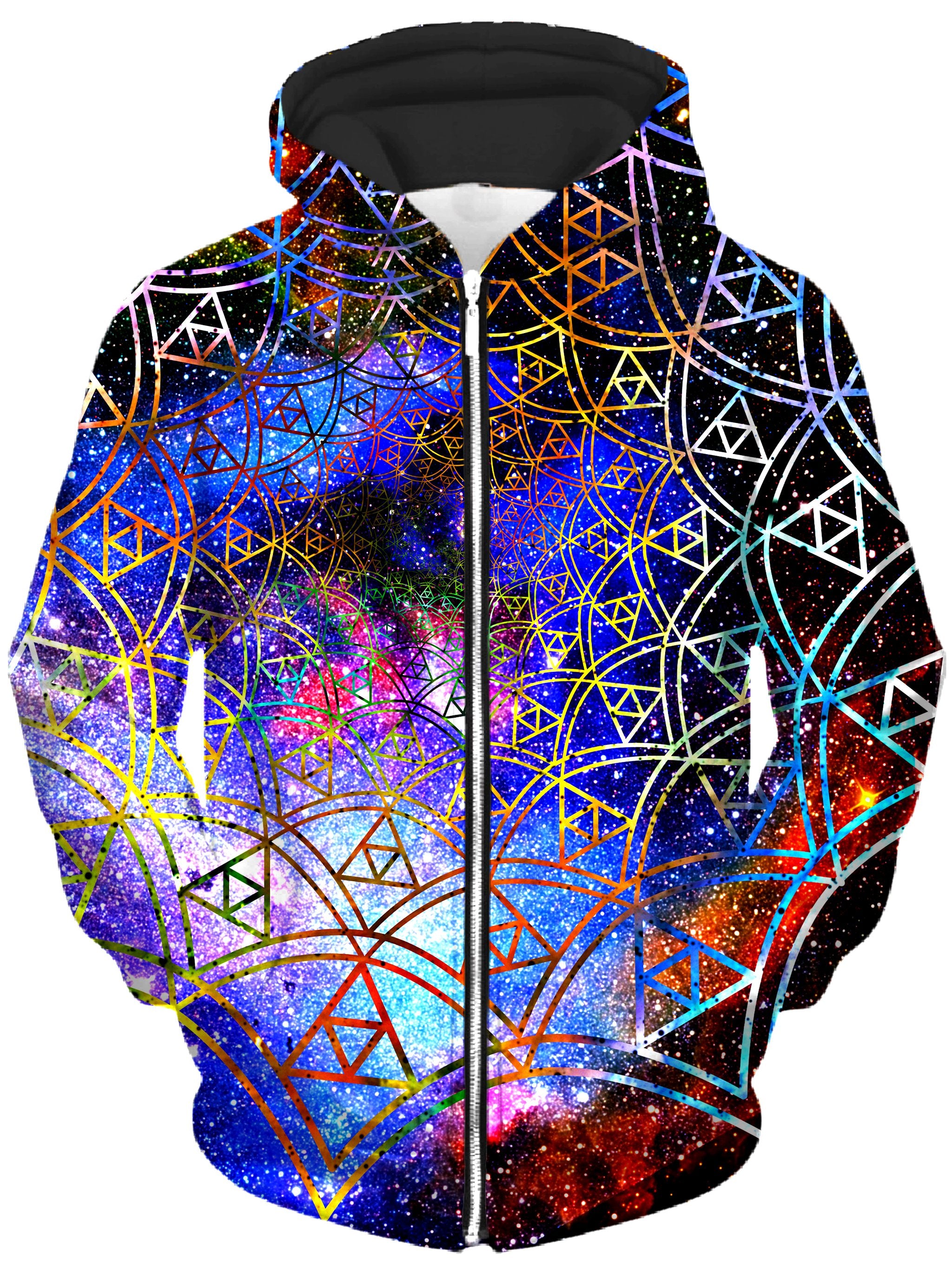 Fractal Unisex Zip-Up Hoodie, Noctum X Truth, T6 - Epic Hoodie
