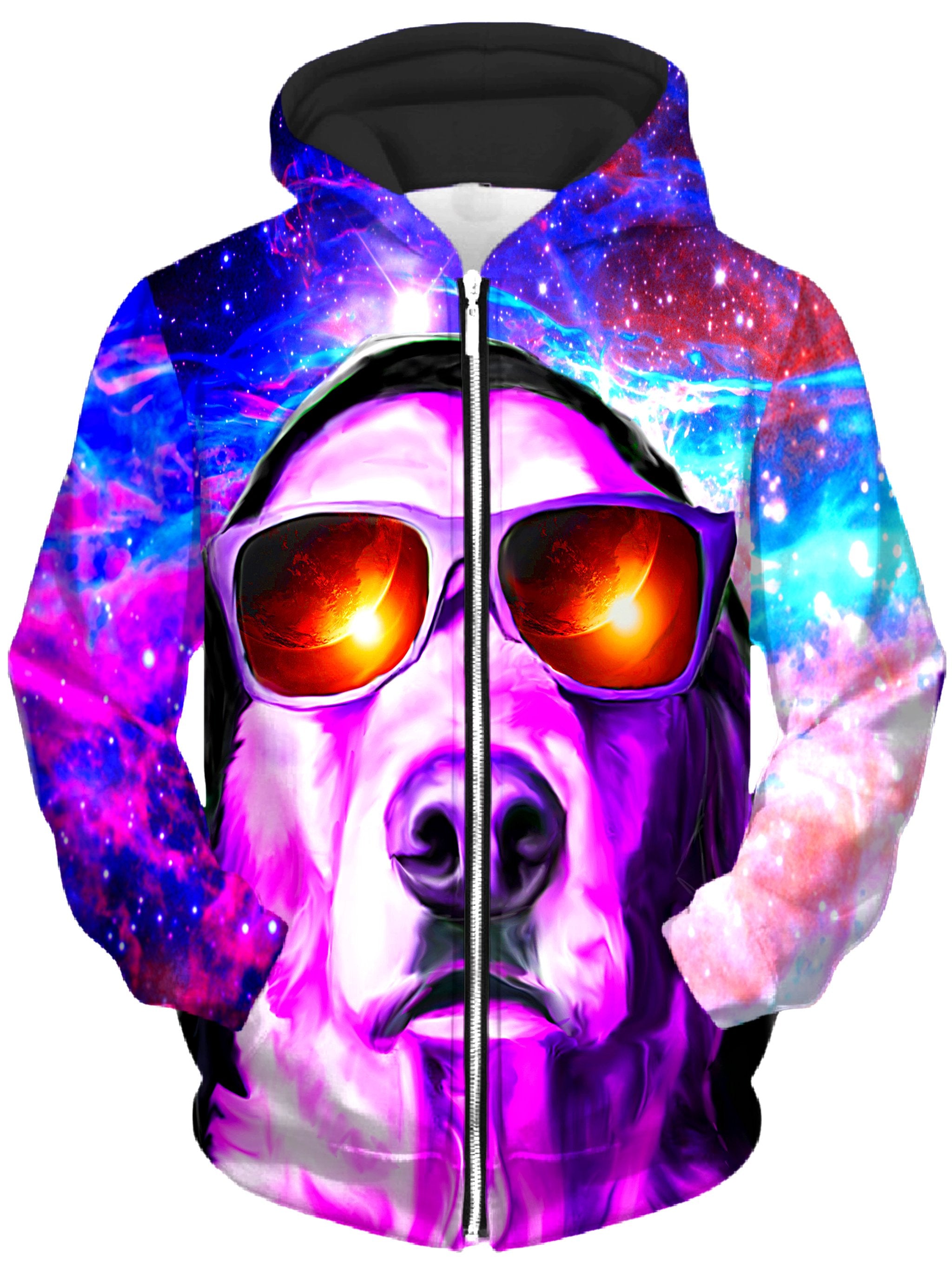 Nebulous K9 Unisex Zip-Up Hoodie, Heather McNeil, T6 - Epic Hoodie