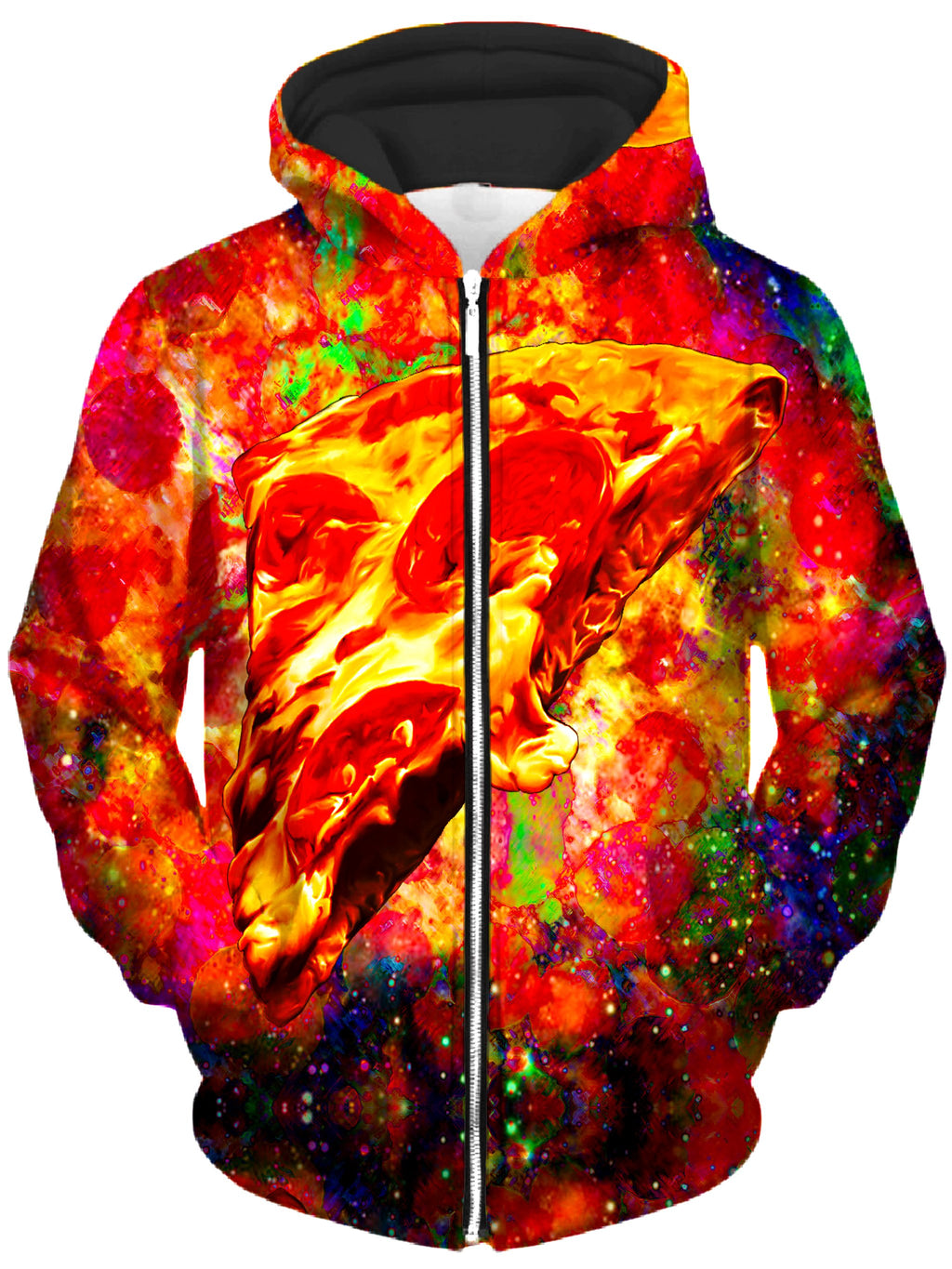 Pizza Unisex Zip-Up Hoodie, Heather McNeil, T6 - Epic Hoodie