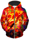 Pizza Unisex Zip-Up Hoodie, Heather McNeil, T6 - Epic Hoodie
