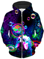 Upside Down Unisex Zip-Up Hoodie Heather McNeil Epic Hoodie