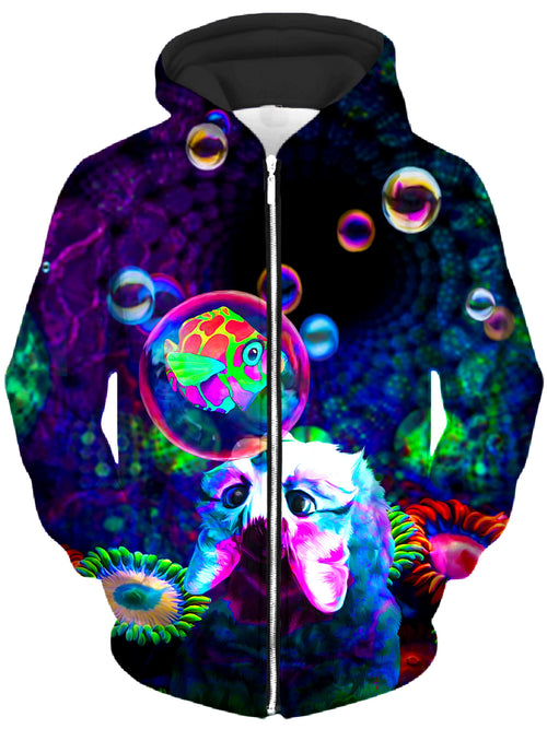 Upside Down Unisex Zip-Up Hoodie Heather McNeil Epic Hoodie