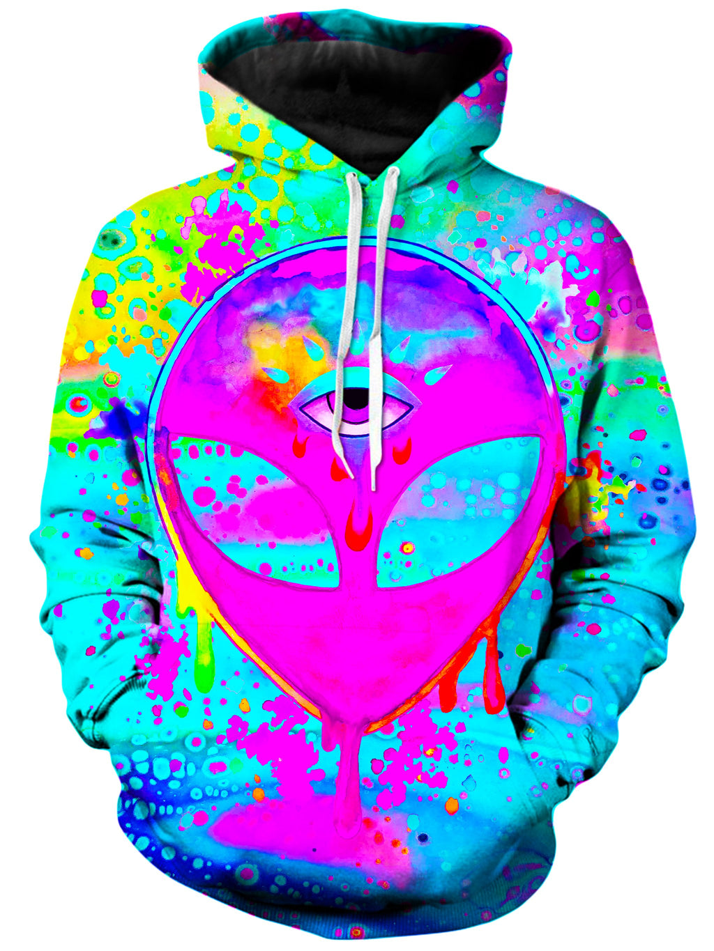 Alien Melt Pink Unisex Hoodie, BrizBazaar, T6 - Epic Hoodie