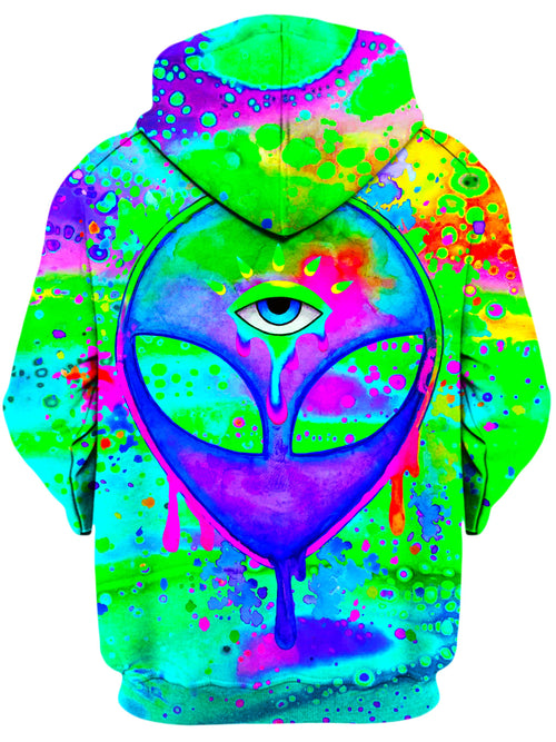 Alien Melt Purple Unisex Zip-Up Hoodie BrizBazaar Epic Hoodie