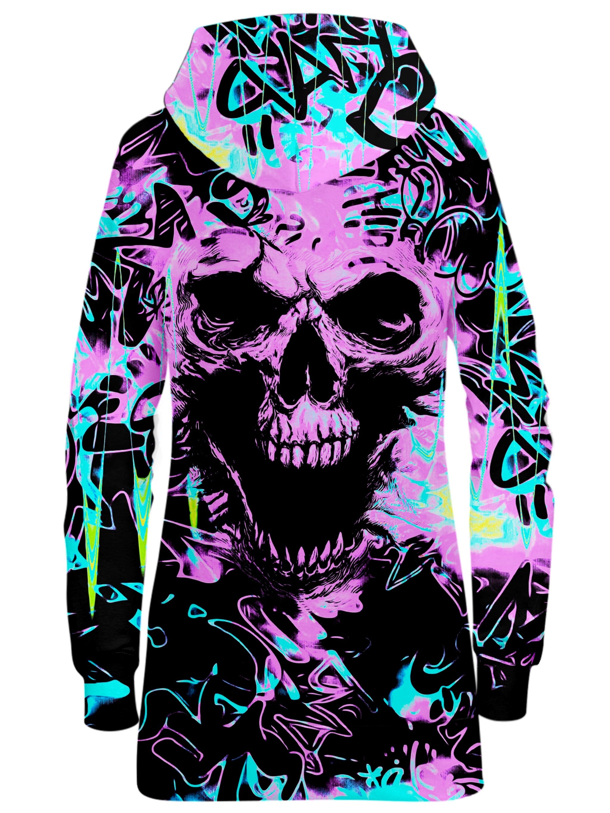 Skull Graffiti Hoodie Dress, Big Tex Funkadelic, T6 - Epic Hoodie