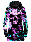 Skull Graffiti Hoodie Dress, Big Tex Funkadelic, T6 - Epic Hoodie