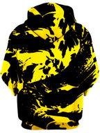 Black and Yellow Paint Splatter Unisex Hoodie Big Tex Funkadelic Epic Hoodie