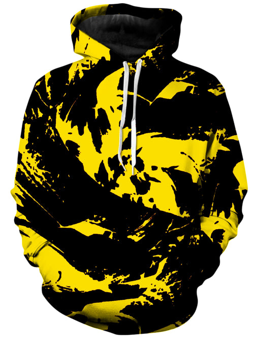 Black and Yellow Paint Splatter Unisex Hoodie Big Tex Funkadelic Epic Hoodie