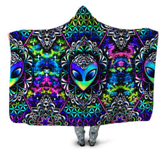 Conscious Cosmos Hooded Blanket