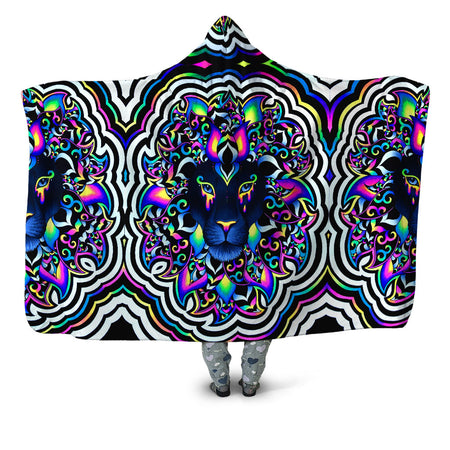 BrizBazaar - Electric Lion Hooded Blanket