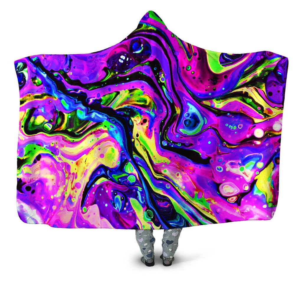 BrizBazaar - Purple Funk Hooded Blanket