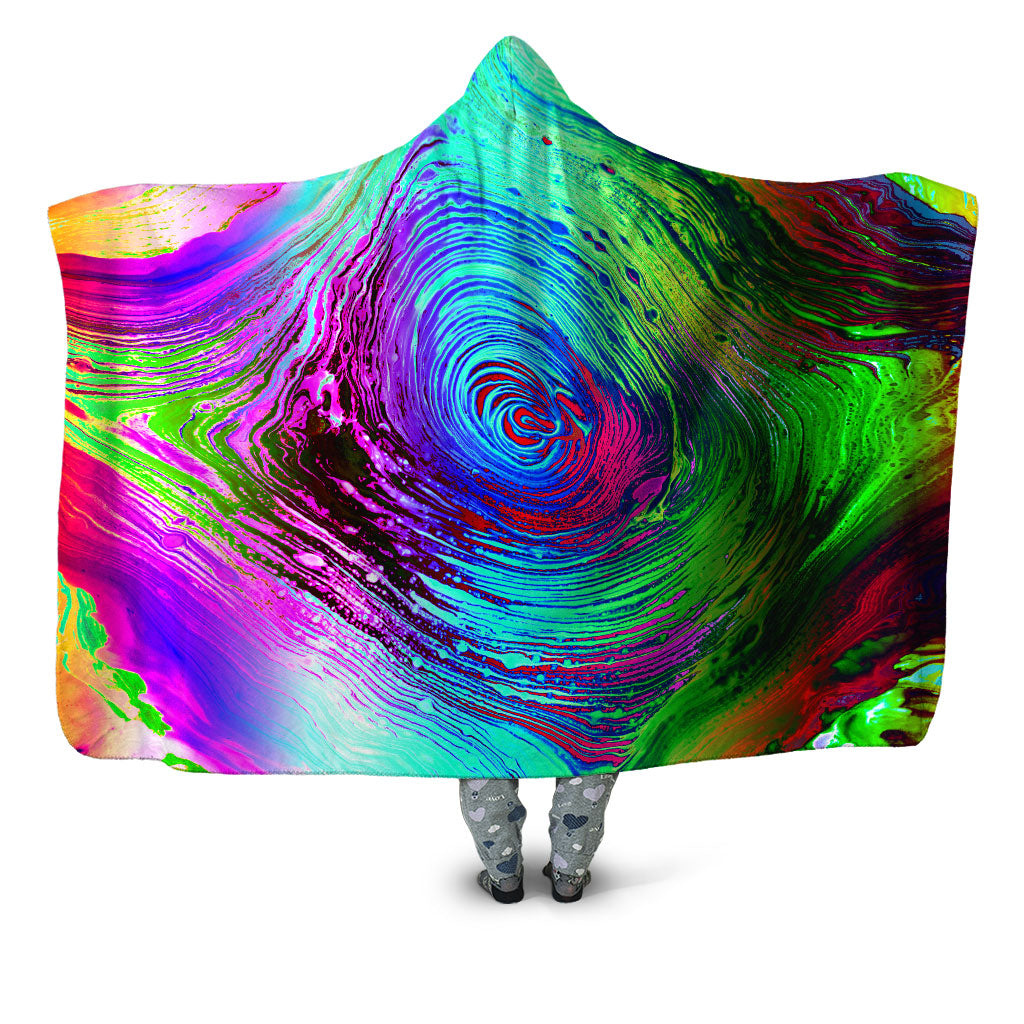BrizBazaar - Rainbow Vortex Hooded Blanket