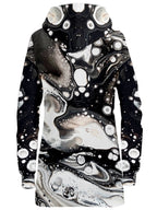 Monochrome Melt Hoodie Dress BrizBazaar Epic Hoodie