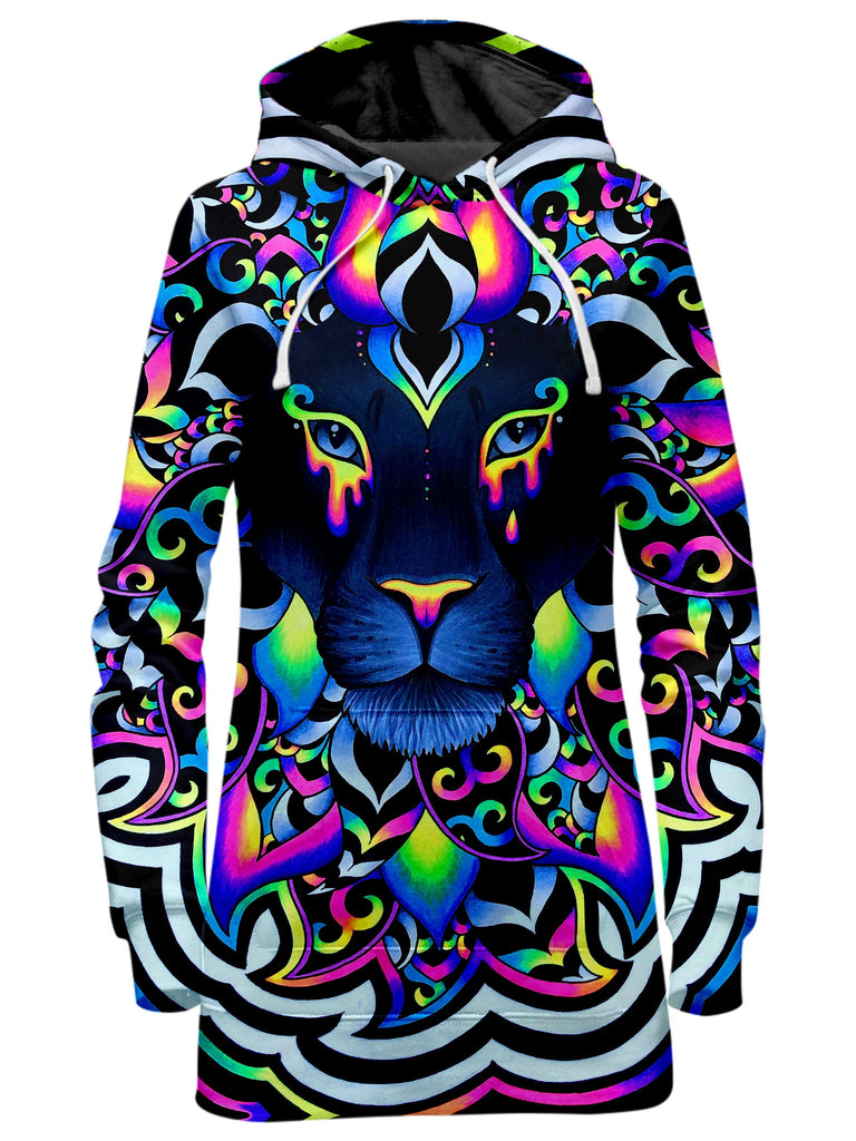 BrizBazaar - Electric Lion Hoodie Dress