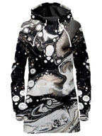 Monochrome Melt Hoodie Dress BrizBazaar Epic Hoodie