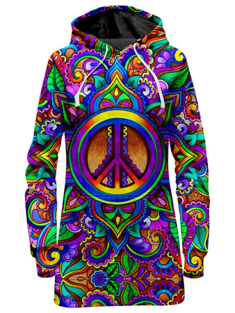 BrizBazaar - Peace Stock Hoodie Dress