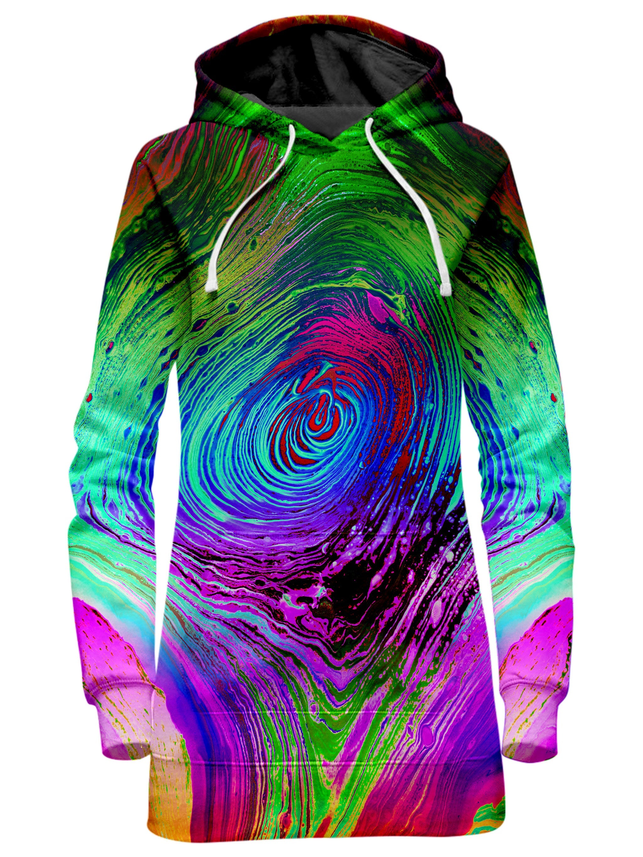 Rainbow Vortex Hoodie Dress BrizBazaar Epic Hoodie