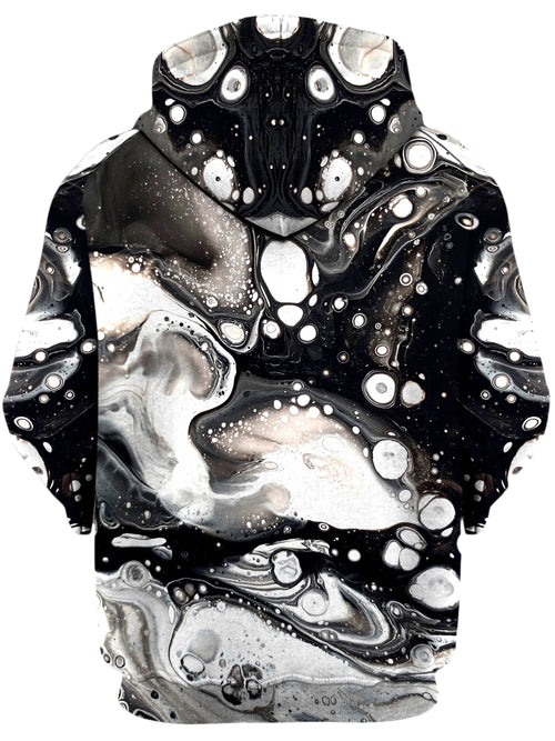 Monochrome Melt Unisex Zip-Up Hoodie BrizBazaar Epic Hoodie