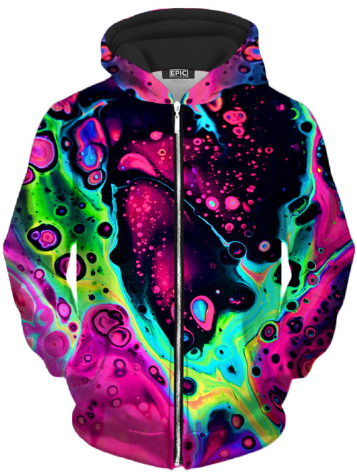 Heart Unisex Zip-Up Hoodie BrizBazaar Epic Hoodie