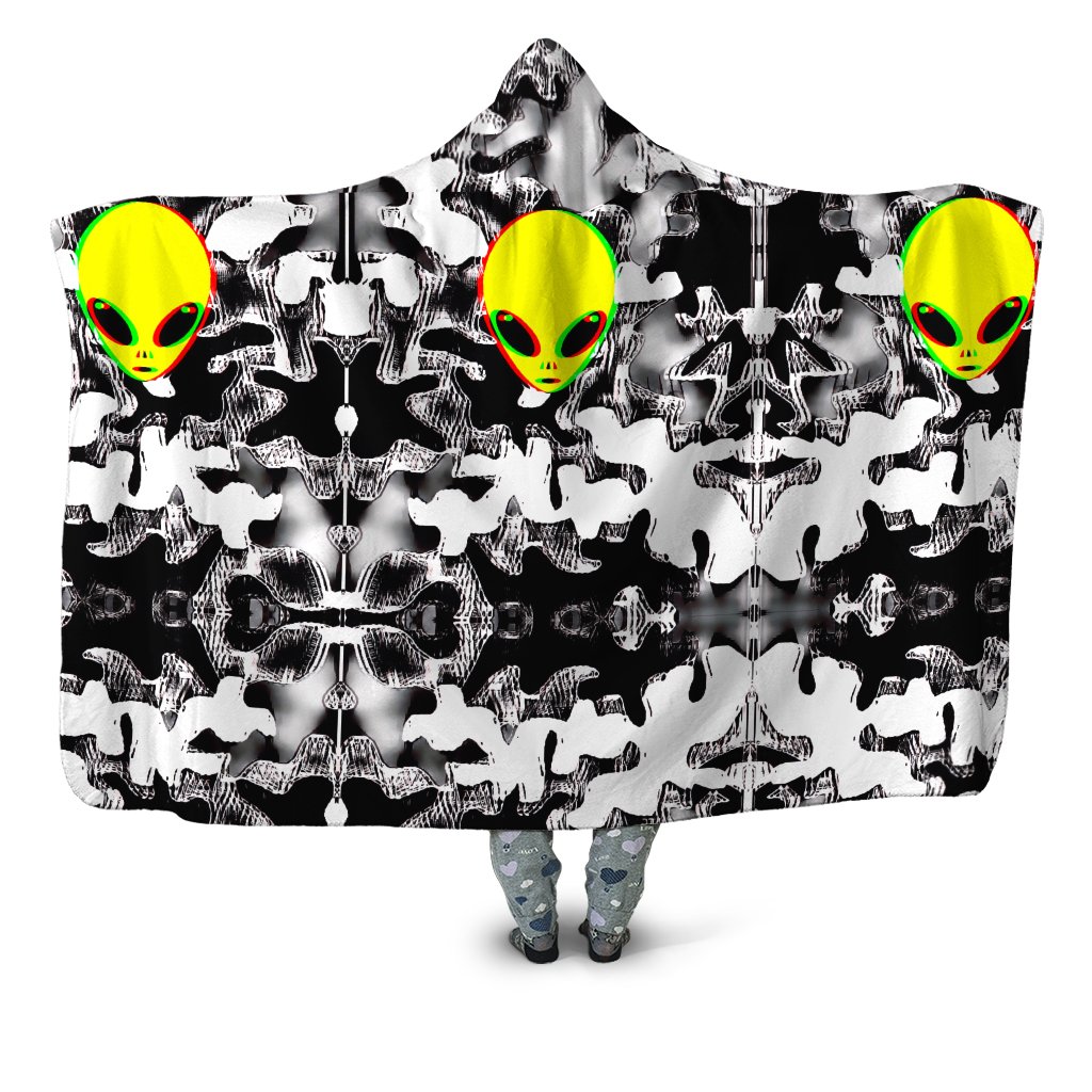 Big Tex Funkadelic - Trippy Alien Hooded Blanket