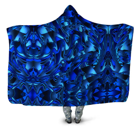 Big Tex Funkadelic - Blue Chromatic Melt Hooded Blanket