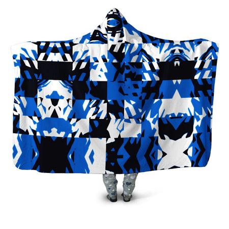 Big Tex Funkadelic - Blue Digital Hooded Blanket